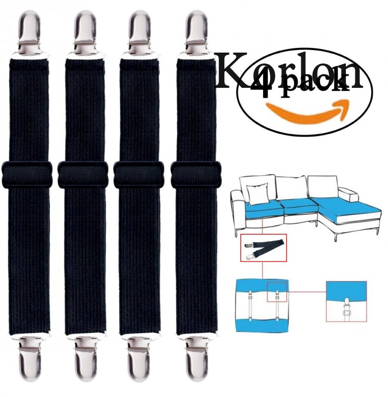 korlon adjustable heavy duty bed sheet 4 pack cover grippers sheet fasteners