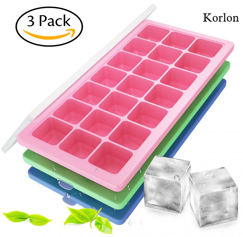 Silicone ice cube trays 3pack