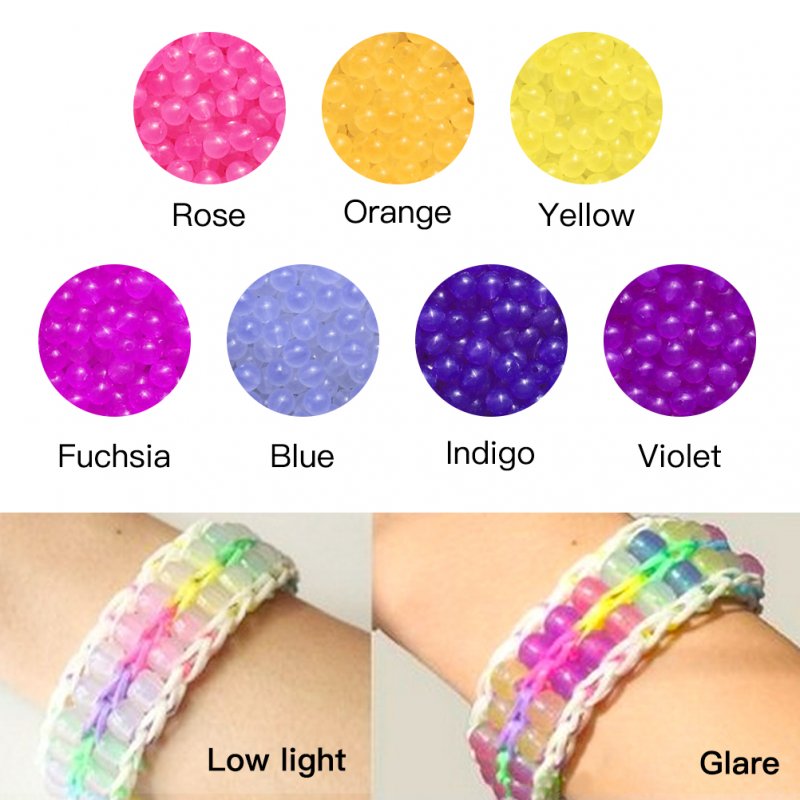  GMMA 1000 Pcs UV Pony Beads Color Changing Crafts